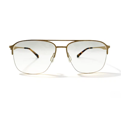 आधा रिम धातु चश्मा